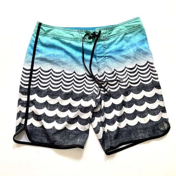 O'Neill Swim Oneill Board Shorts Mens 33 Fits Like 35 Draw String